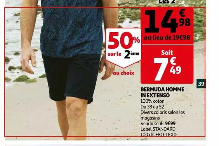 bermuda homme in extenso