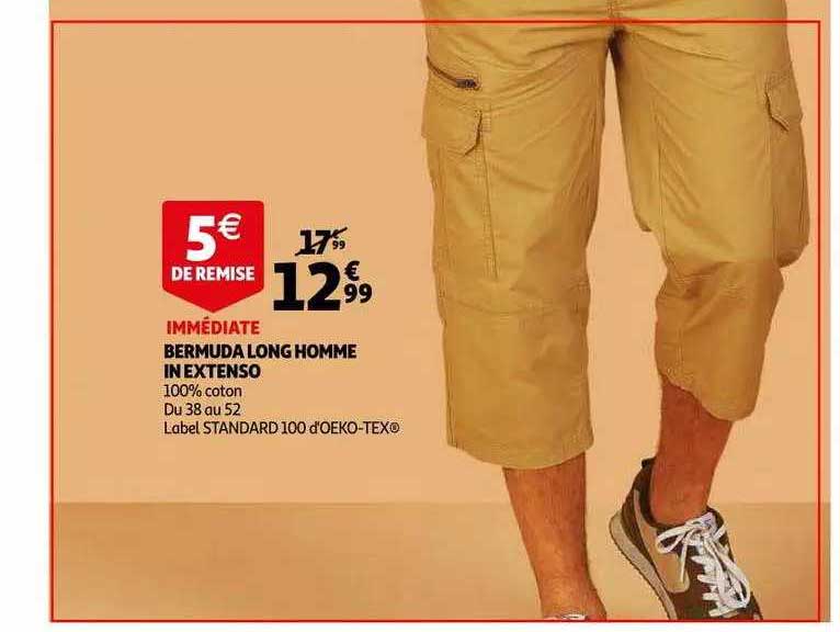 bermuda long homme in extenso