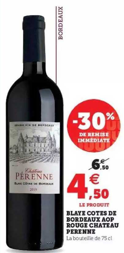 blaye côtes de bordeaux aop rouge château perenne