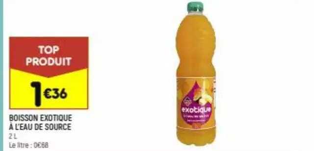 boisson exotique à l'eau de source