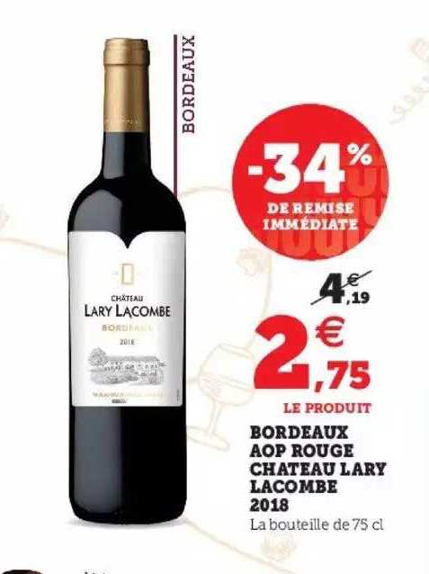 bordeaux aop rouge château lary lacombe 2018