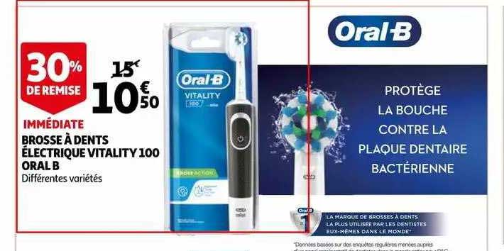 brosse à dents électrique vitality 100 oral b