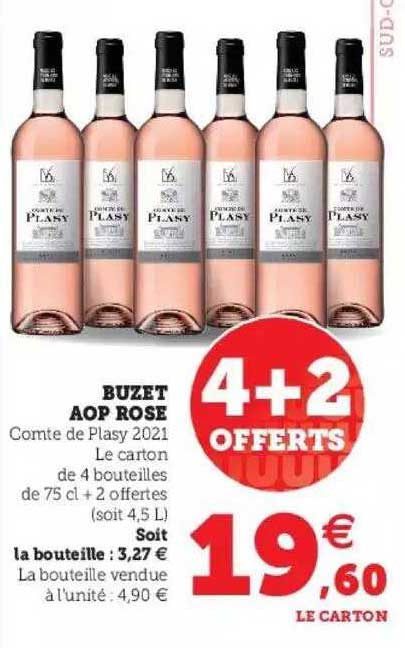 Buzet Aop Rose Comte De Plasy 2021