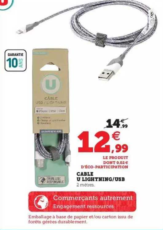 Câble U Lightning - Usb