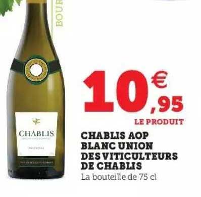 chablis aop blanc union des viticulteurs de chablis