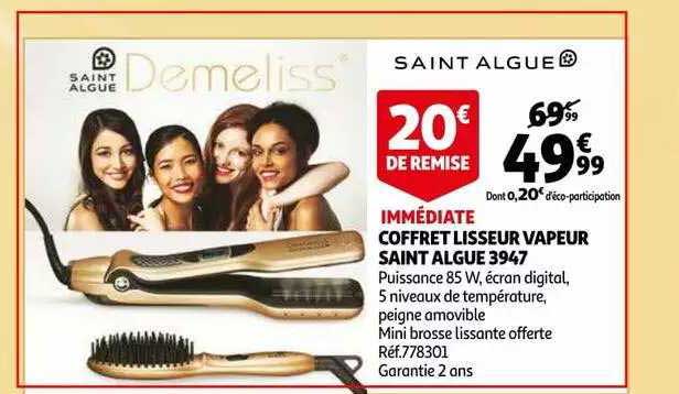 coffret lisseur vapeur saint algue 3947