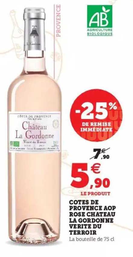 côtes de provence aop rose château la gordonne vérité du terroir