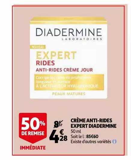crème anti-rides expert diadermine