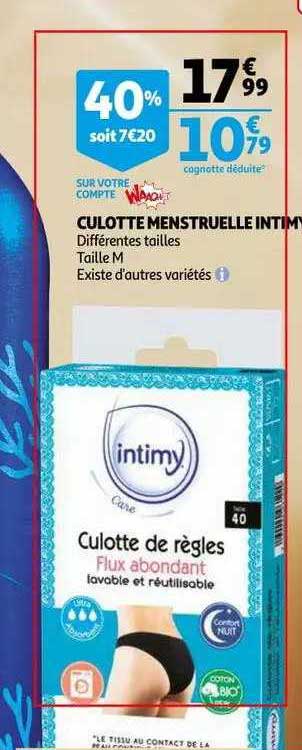 culotte menstruelle intimy