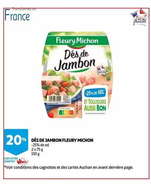 dés de jambon fleury michon