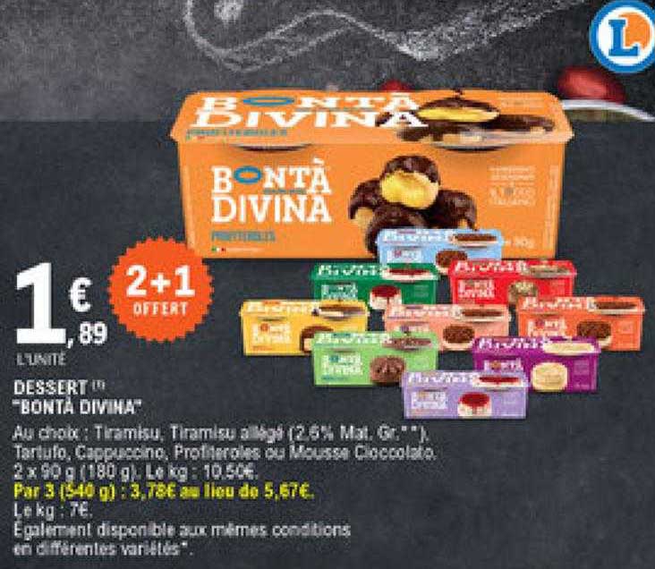 dessert "bontà divina"