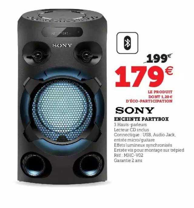 enceinte partybox sony