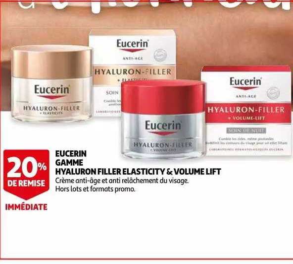 eucerin gamme hyaluron filler elasticity & volume lift