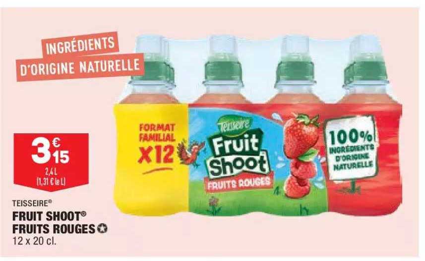 Fruit Shoot Fruits Rouges Teisseire