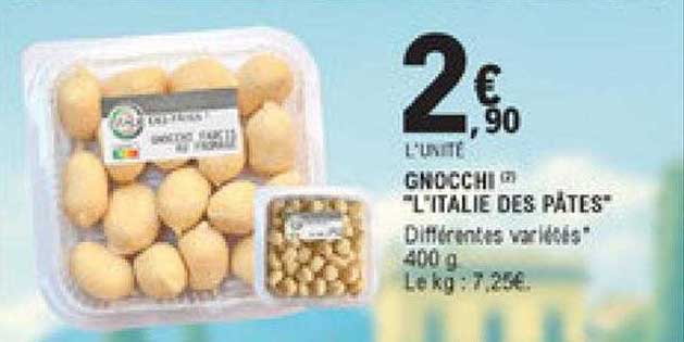 gnocchi "l'italie des pâtes"