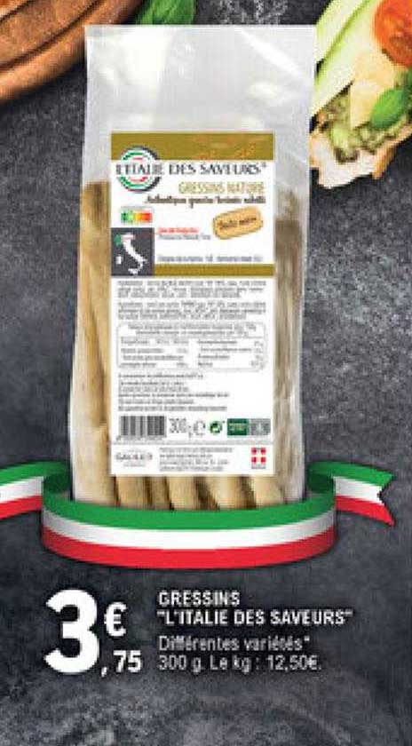 gressins "l'italie des saveurs"