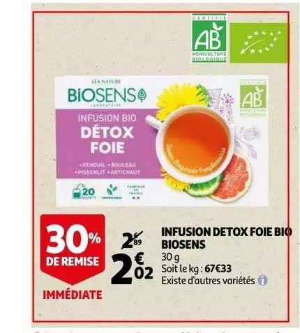 Infusion Detox Foie Bio Biosens