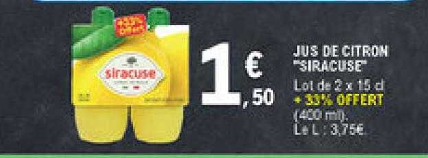 Jus De Citron "siracuse"