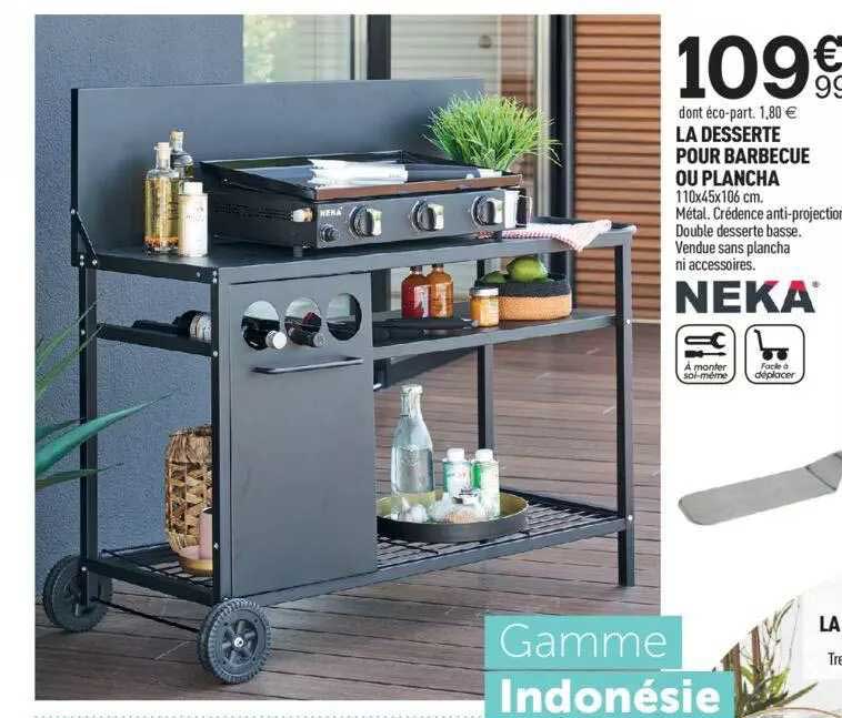 La Desserte Pour Barbecue Ou Plancha Neka
