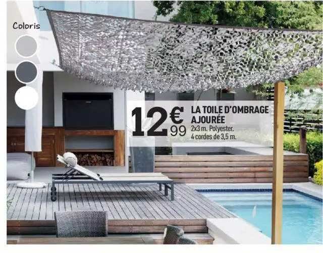 la toile d'ombrage ajourée