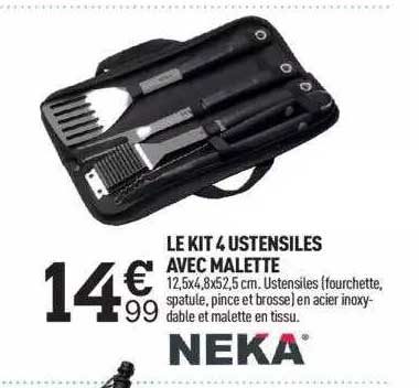 Le Kit 4 Ustensiles Avec Malette Neka