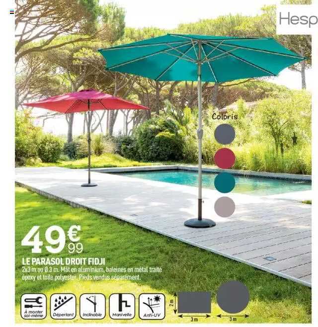 le parasol droit fidji