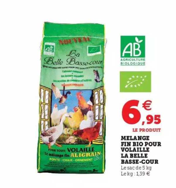Mélange Fin Bio Pour Volaille La Belle Basse-cour