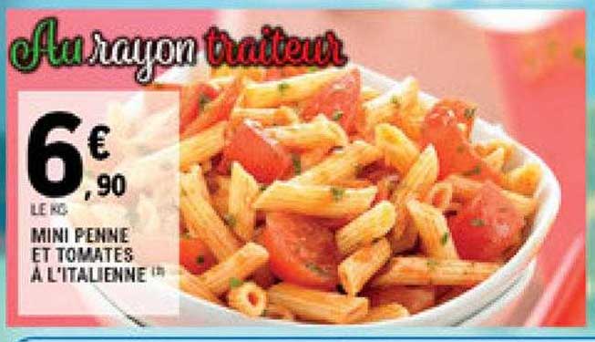 mini penne et tomates à l'italienne