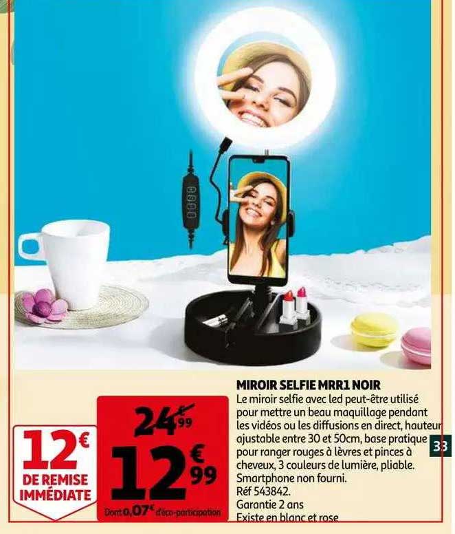 miroir selfie mrr1 noir