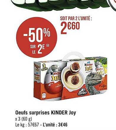 oeufs surprises kinder joy