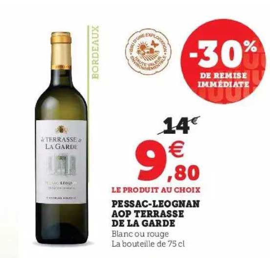 pessac-leognan aop terrasse de la garde