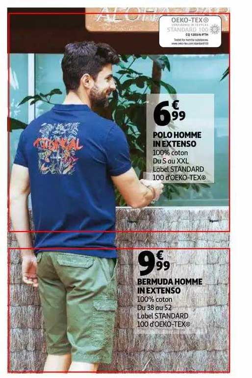 polo homme in extenso , bermuda homme in extenso