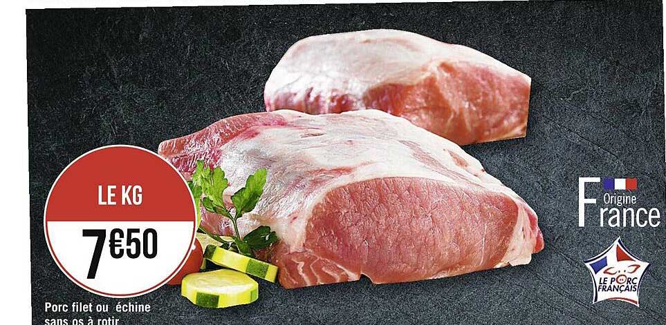 Porc Filet Ou échine Sans Os à Rôtir