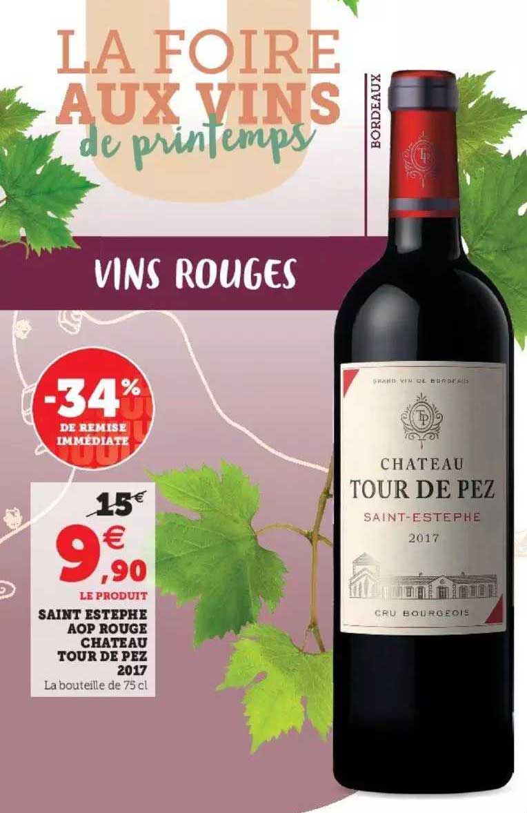 saint estephe aop rouge château tour de pez 2017