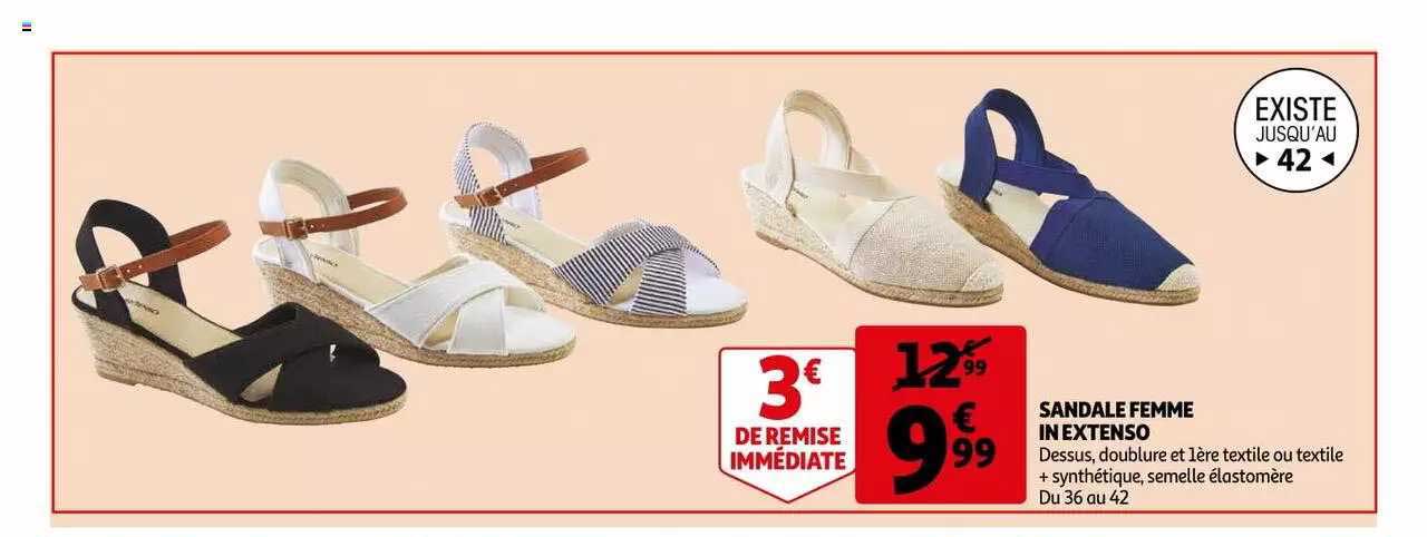 sandale femme in extenso