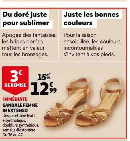 sandale femme in extenso