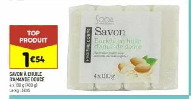 savon à l'huile d'amande douce
