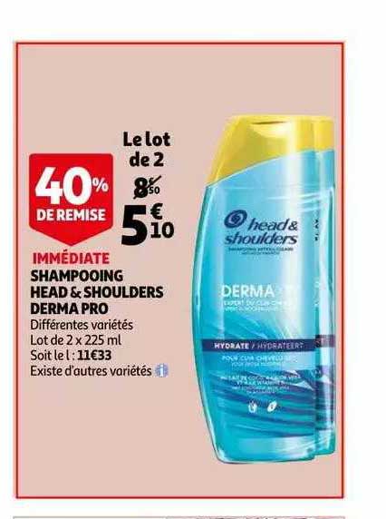 shampooing head & shoulders derma pro