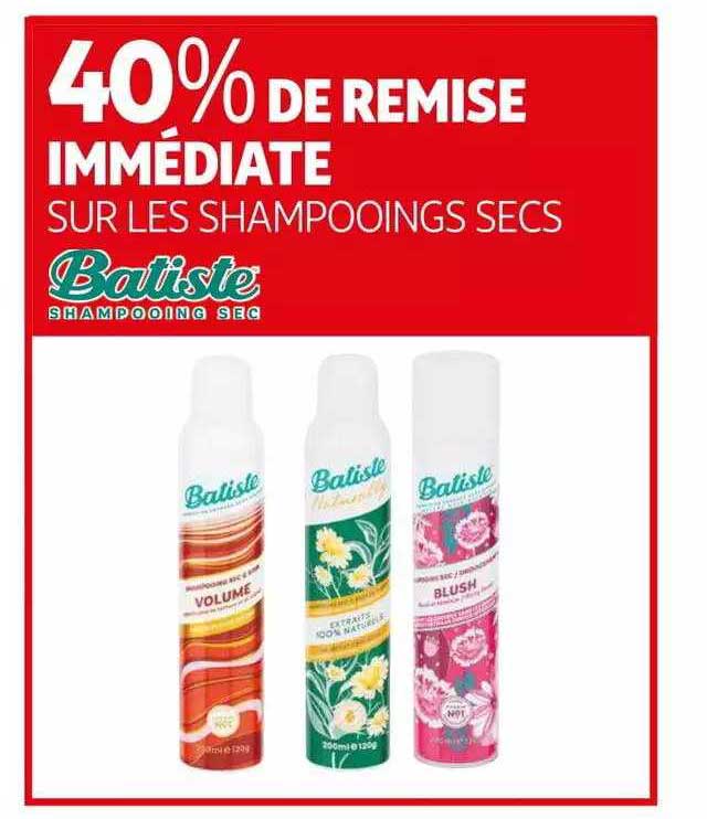 Shampooings Secs Batste