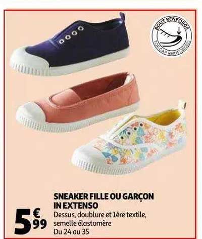 sneaker fille ou garçon in extenso