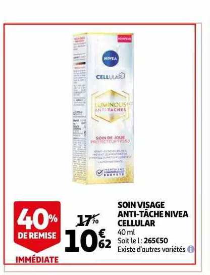Soin Visage Anti-tâche Nivea Cellular
