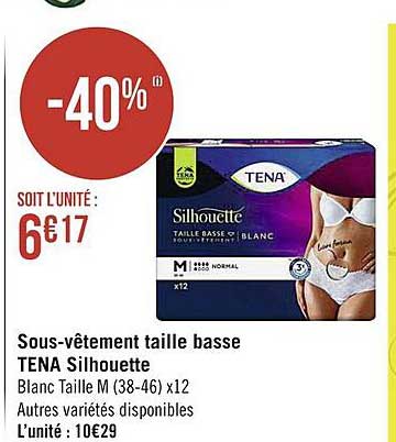 Sous-vêtement Taille Basse Tena Silhouette