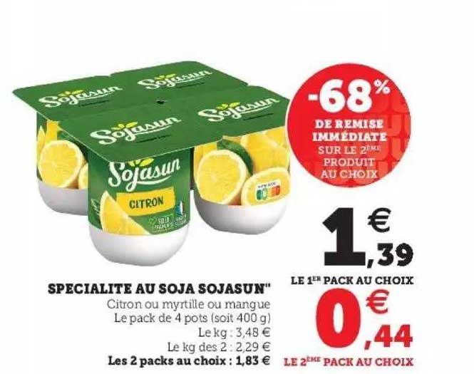 Spécialité Au Soja Sojasun