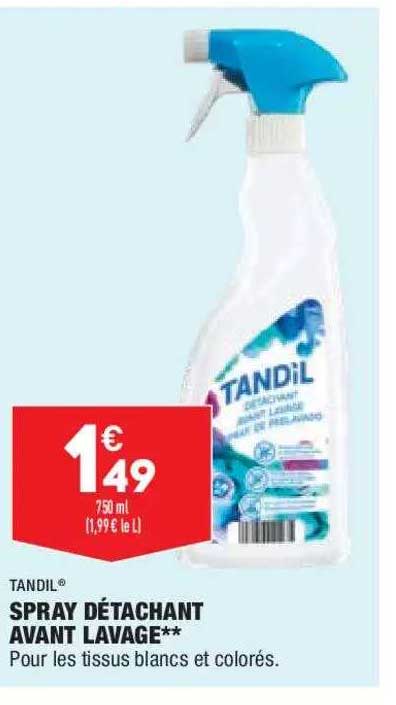 spray détachant avant lavage tandil