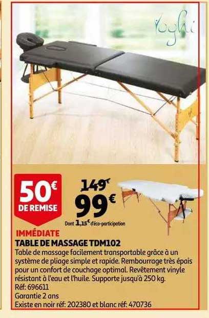 table de massage tdm102