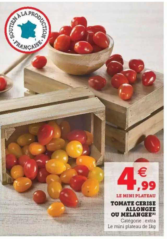 Tomate Cerise Allongée Ou Mélangée