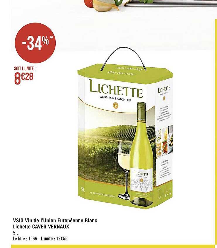 Vsig Vin De L'union Européenne Blanc Lichette Caves Vernaux