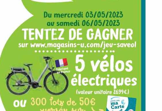 5 vélos électriques