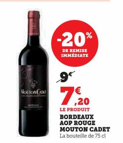 bordeaux aop rouge mouton cadet