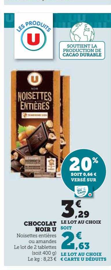 Chocolat Noir U